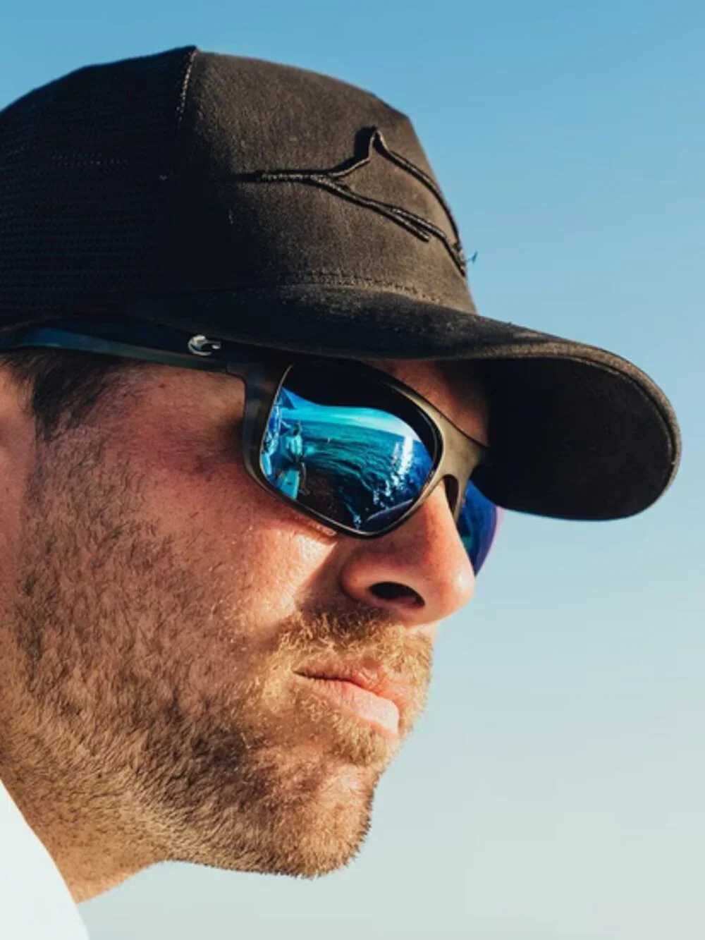 Costa Del Mar Broadbill Matte Reef Frame Polarized 580G Green Mirror Sunglasses